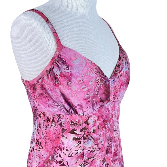 Sandbar Batik Maxi Dress With High Slit In Front & Built In Skirt Beneat… - Picture 13 of 13